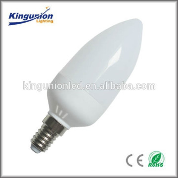 Factory direct E12, E14, E17, E26 Ampoule à bougie LED C37 et F37 à 3 watts